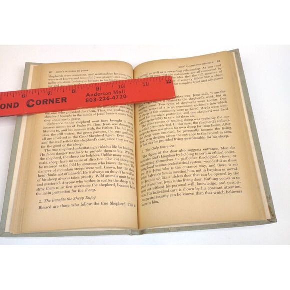 John's Witness to Jesus Religion 1965 Hardcover Book by James L. Sullivan - Picture 7 of 8